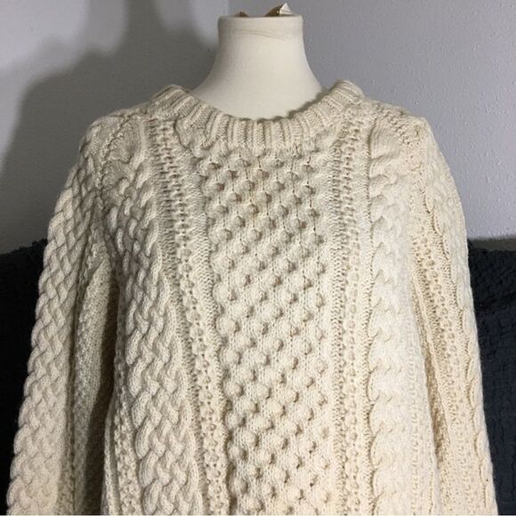 VtG Hand Knit by Cathie Suchodolski Wool Sweater Size Large/ XL - Picture 5 of 10